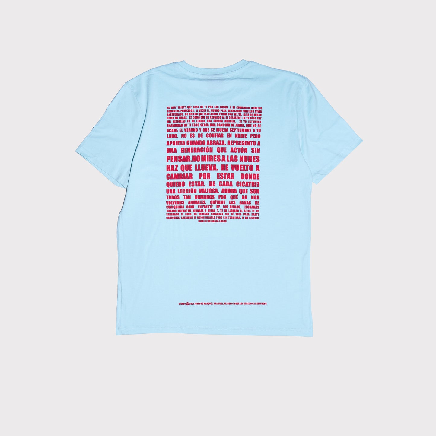 CAMISETA 'GRANDES ÉXITOS' - LYRICS - AZUL